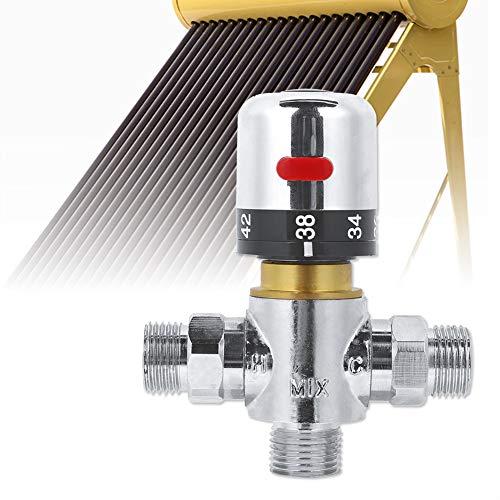 Naroote Thermostatic Valve, Bathroom Thermostatic Mixer Valve Spray Water Mixing Shower Faucet G1/2'' Tap