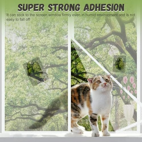 Wasserdichtes Netz Reparaturpflaster, 56 Stück Fliegengitter Reparatur Set, 5 Stile Fliegengitter Reparatur Klebeband, Selbstklebend Glasfaser Reparaturband (13x18 / 5 x 5 / 5x6.8 / 6x12 / 105x6 cm)