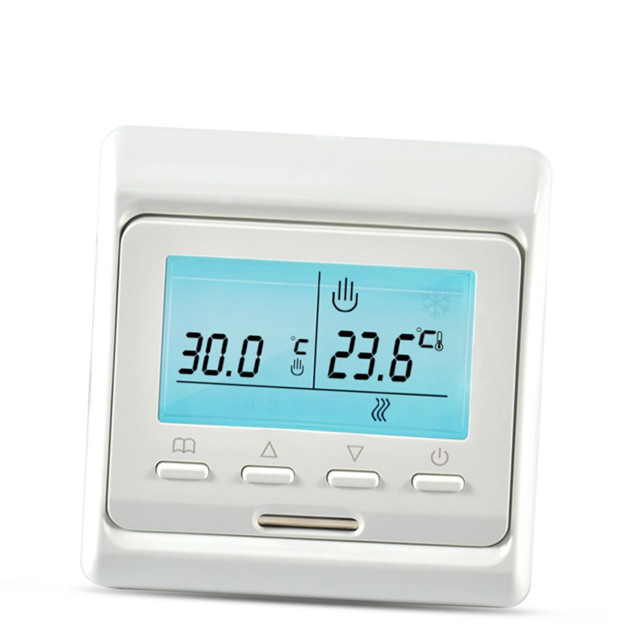 POPETPOP 2pezzi Termostato Elettrico Programmabile Lcd Per Riscaldamento Pavimento Controllo Digitale Per Ambienti Residenziali e Commerciali Vh