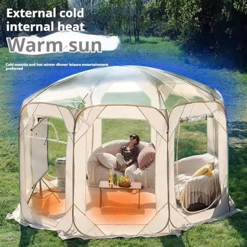 Igloo chauffé à effet de serre résistant aux intempéries pour jardin