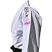 FUJI All-Around Brazilian Style Jiu Jitsu Uniform, White (Pink Lettering), Size W1