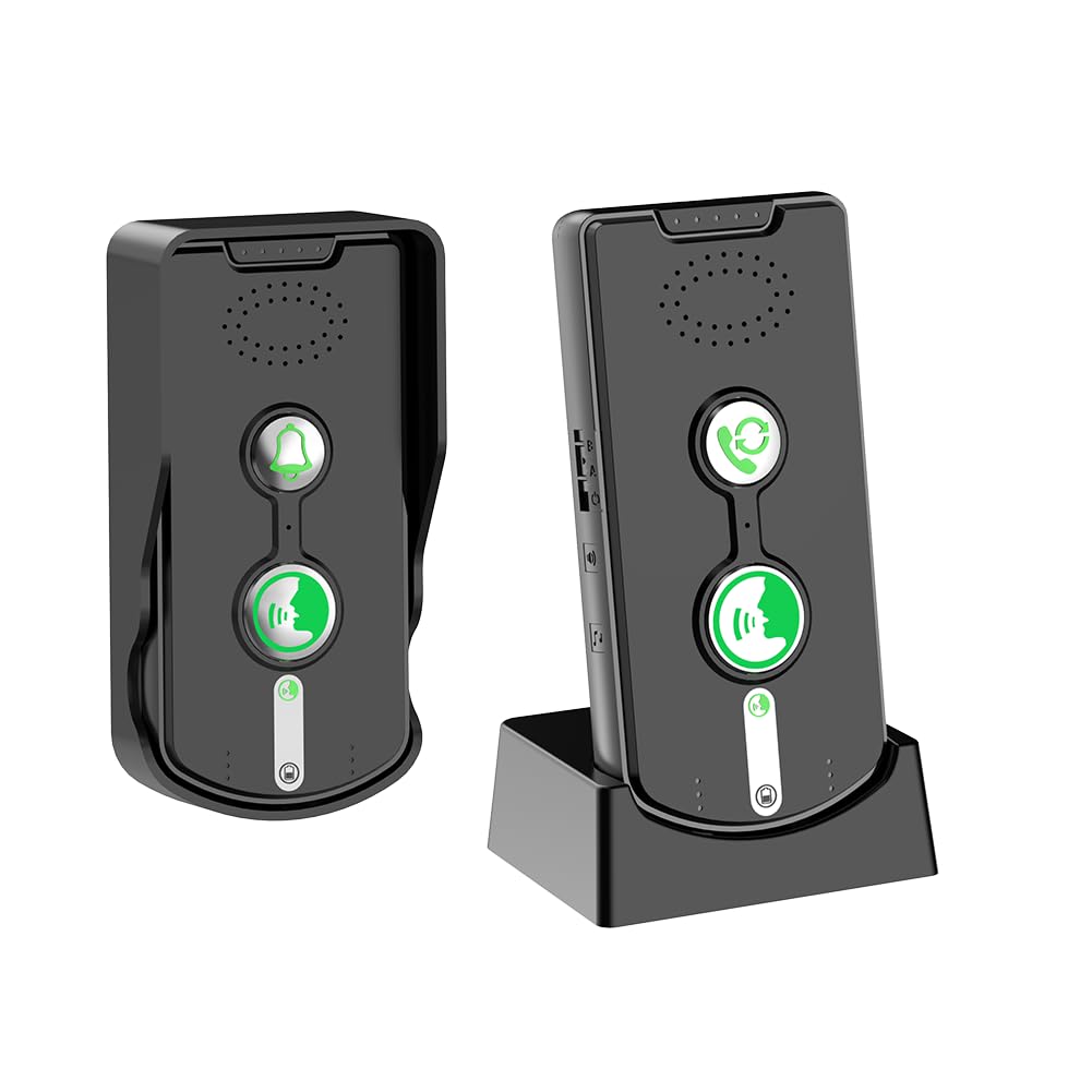 2 Way Wireless Doorbell Intercom Indoor Outdoor, Long Range Door Intercoms System for Home with Waterproof Cover Rechargeable Battery,30 Days Long Standby Time 5 Level Volume Adjustment-image-21
