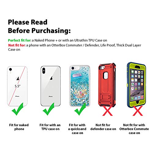 Kiwitatá Belt Case For Iphone 13 Pro Max 14 Plus, Cell Phone Belt Holster Carrying Hanging Waist Holder For Iphone 14 Pro Max 12 Pro Max 8 Plus Galaxy S21 Ultra Plus S20+ Pixel 6 Pro Black #TOP2