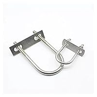 Vista 4 de Tornillo extendido en forma de U de acero inoxidable 304/abrazadera de tubo en forma de U con deflector/perno en forma de U/aro cuadrado/aro