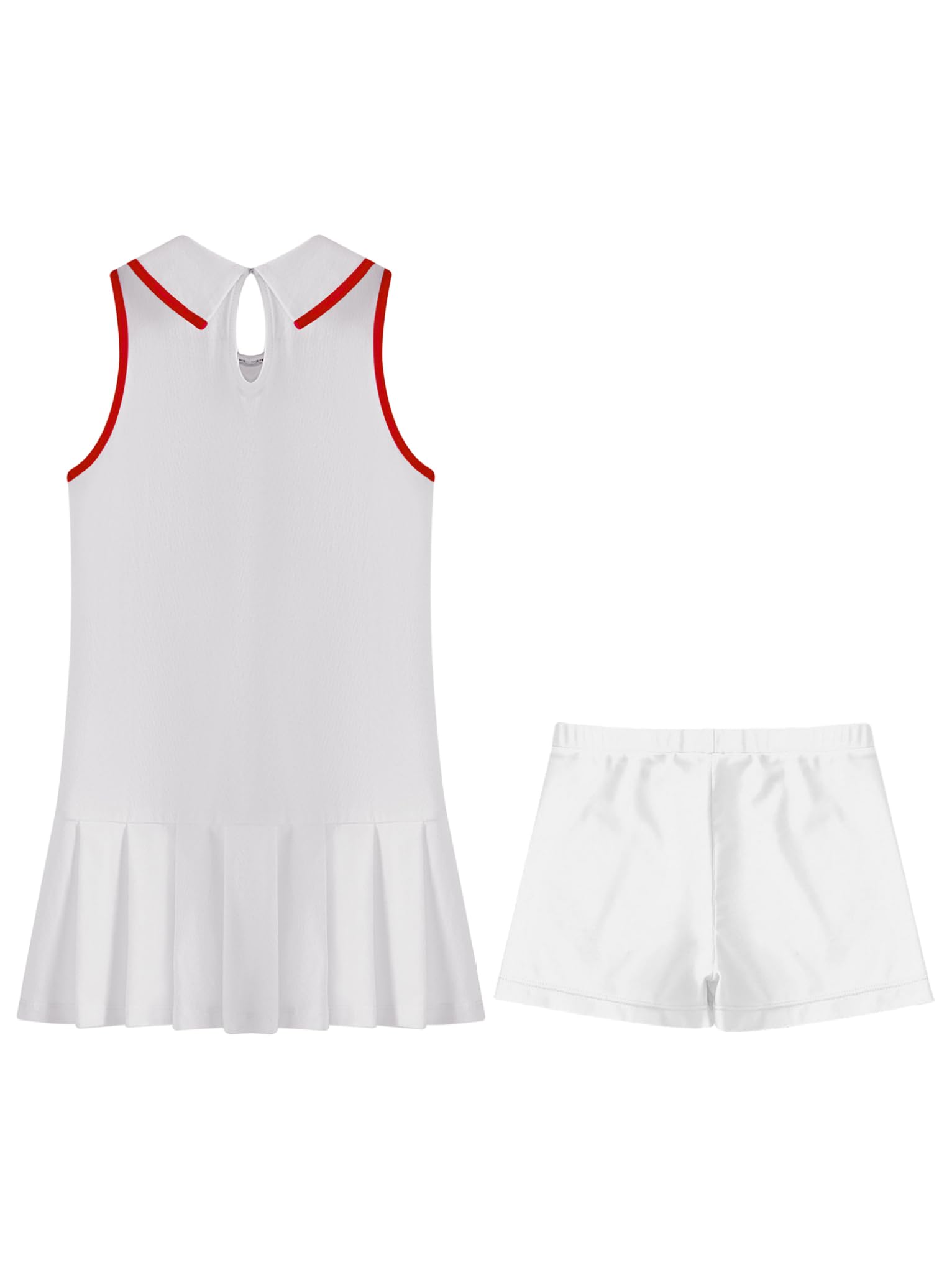 Conjunto de ropa de tenis para niños y niñas, sin mangas, con pantalones cortos, conjunto de ropa deportiva, traje de golf, entrenamiento, correr, competición