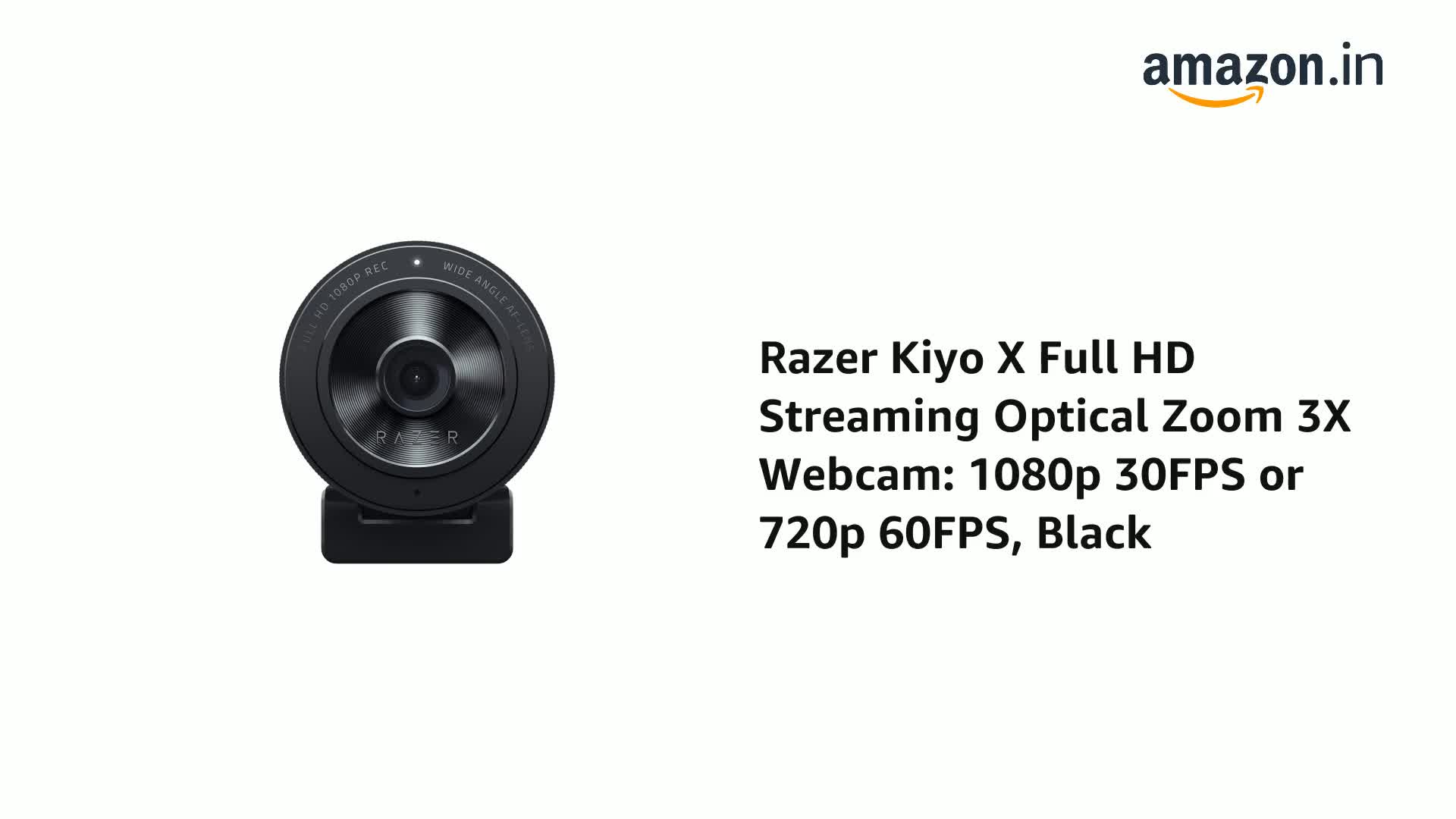 Razer Kiyo X Full HD Streaming Webcam