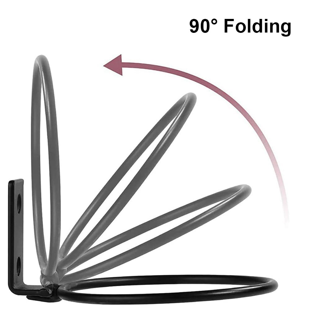 Comedero para Perros de Acero Inoxidable con Soporte Plegable, comederos elevados para Mascotas montados en la Pared para Comida y Agua 21.5cm [Paquete de 2]