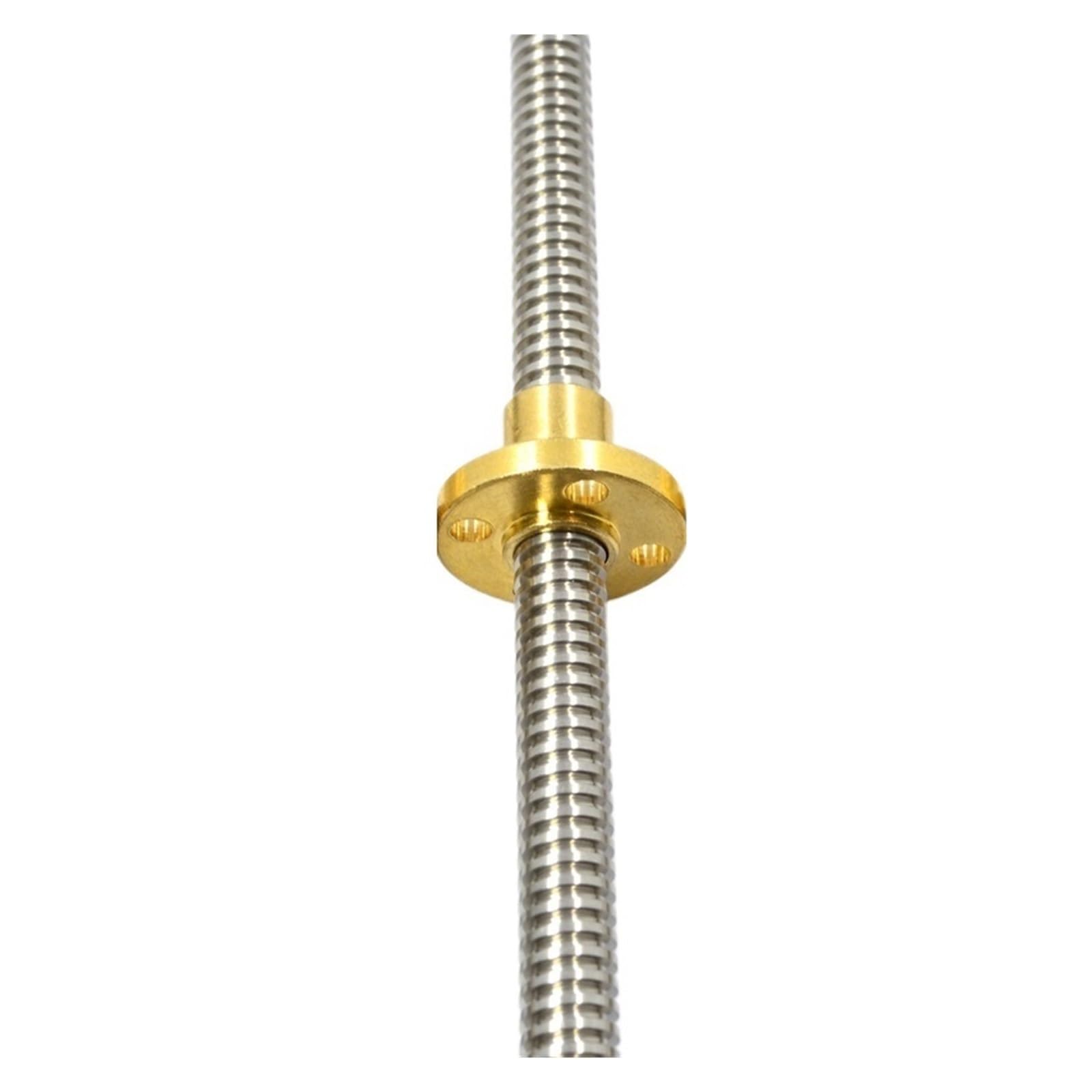 Metal Ball Screw nut 1 Set Trapezoidal Rod T8 Lead Screw Thread 8mm Lead 2mm Length 100mm-1000mm with Brass Nut(1000mm)