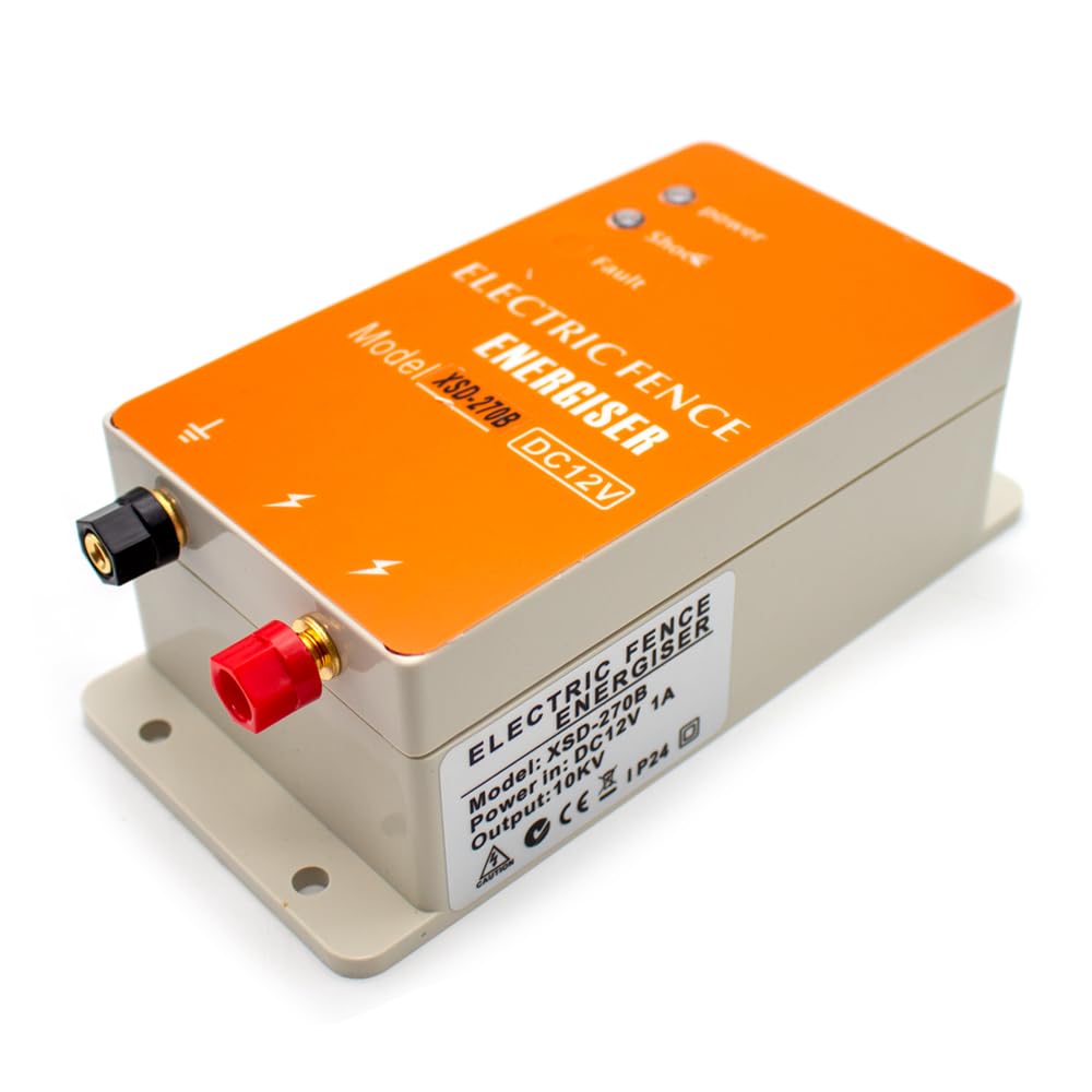 DC 12V Cargador de Valla Eléctrica Solar, Controlador de Energía para Rancho, Animal, Mapache, Perro, Oveja, Caballo, Ganado, Granja Avícola, Valla Eléctrica