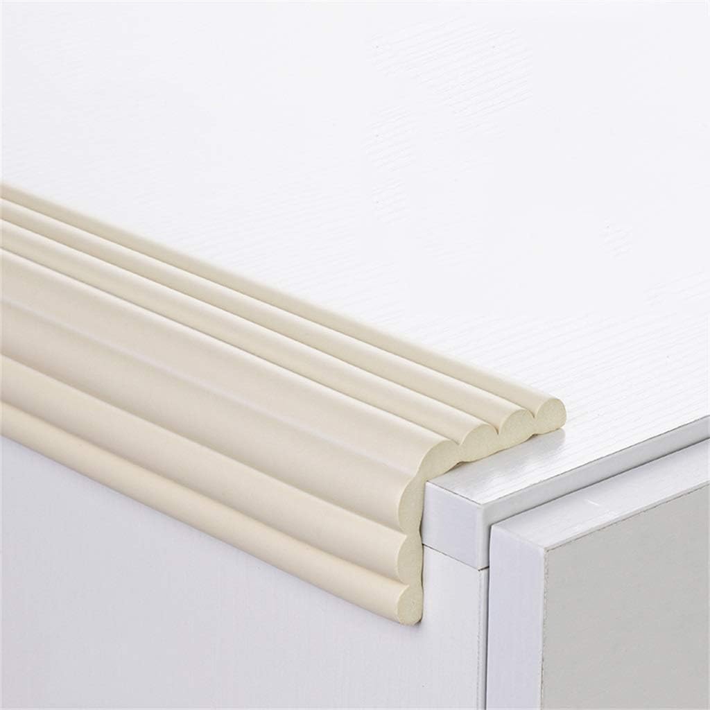 Protezioni angolari di Sicurezza Protezioni angolari in Schiuma, Protezione for Bordi da 2 m, for la Protezione dei Bordi dei mobili, Protezione di Sicurezza for Bambini, Tipo W (Rosso)(White)
