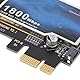 Fyearfly PCIE Netzwerkkarte Bluetooth 5.3 AX1800 Dual Band PCIE WLAN Adapter 1800Mbps WLAN WiFi 6 Karte 2.4Ghz/5Ghz Antenne für Desktop PC