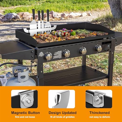 Zhsx SKCJ 10 Inch Griddle Spatula Holder Magnetic Design thumb #3