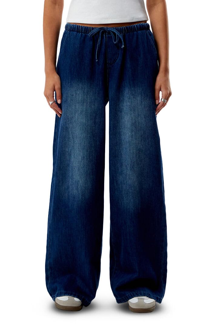 PacSun Womens Easy Baggy Denim Pants
