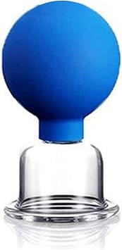 Suction Ball Vacuum Silicone Glass Silicone Massage Cup Sucking Massage Cup Cupping Massage Cupping Set, Unisex Facial Cupping Ball Set, Face Massage Vacuum Suction Cupping Box Set of 4