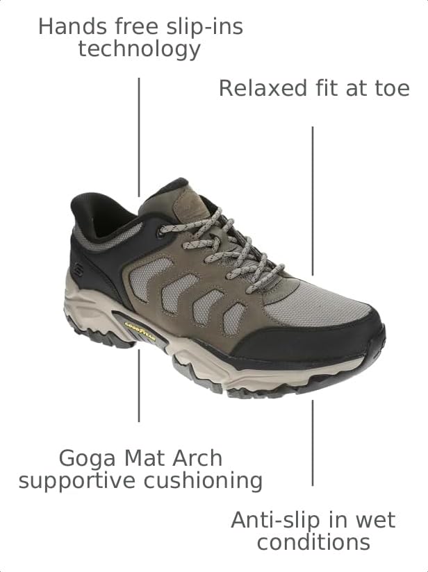 Image of Skechers Men's USA Terraform - Jagger Leather Trail Lace Up Slip-Ins