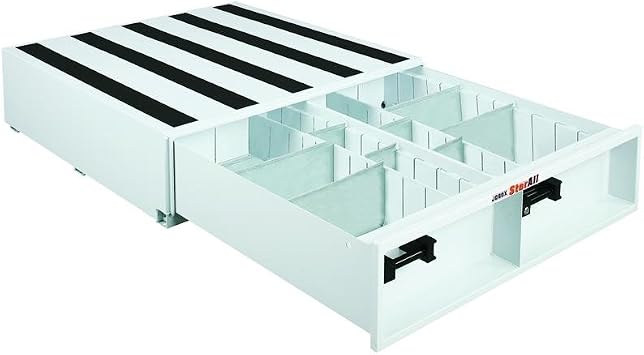JOBOX 666980 StorAll 13 Tall Heavy-Duty Steel Drawer Storage (21W x 13H x 48L) - 9 Deep Drawer, White