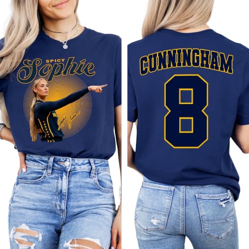 Sophie Cunningham Shirt 2S Sophie Pointing Point God Shirt for Men Women (US Alpha Large Regular Regular Navy)