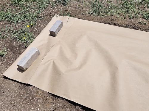New EcoMulch Organic Weed Controlling Mulch - OMRI Listed 24" x 100 ft roll, 100% Bio-Degradable