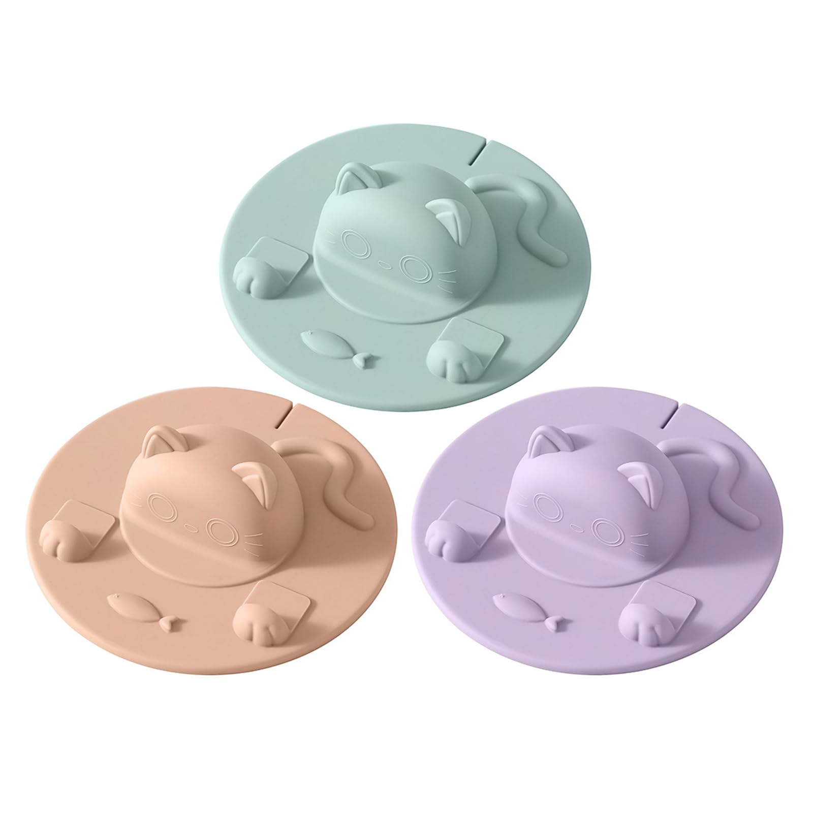 3 / 4Pieces Food Grade Silicone Mugs Covers Feature Adorable 3D Cats Design and Multipurpose Use Kitchen Accessory Set Kitchen Accessory Set