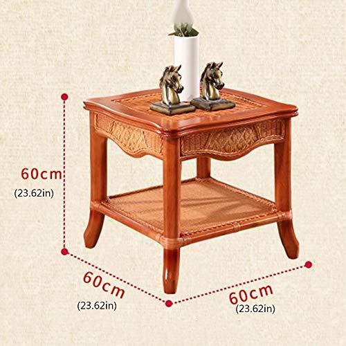 Meubles en rotin fait main : table basse et bout de canapé design
