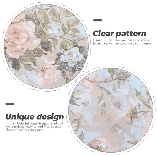 Servilletas de papel para obsequios y detalles decorativos de diseño floral 3