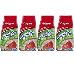 Colgate Anticavity Kids Toothpaste with Fluoride for Ages 2+, Watermelon Burst Flavor - 4.6 Ounce (4 Pack)