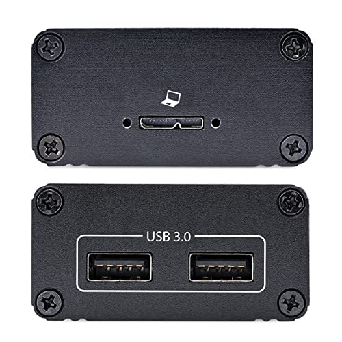 Image of StarTech 2-Port USB 3.0 Extender Over OM3 Multimode Fiber, 5Gbps, TAA | 2x USB-A Hub, 350m Range, Durable USB Fiber Optic Extender, Optical USB Extender, F35023-USB-EXTENDER, 1150ft