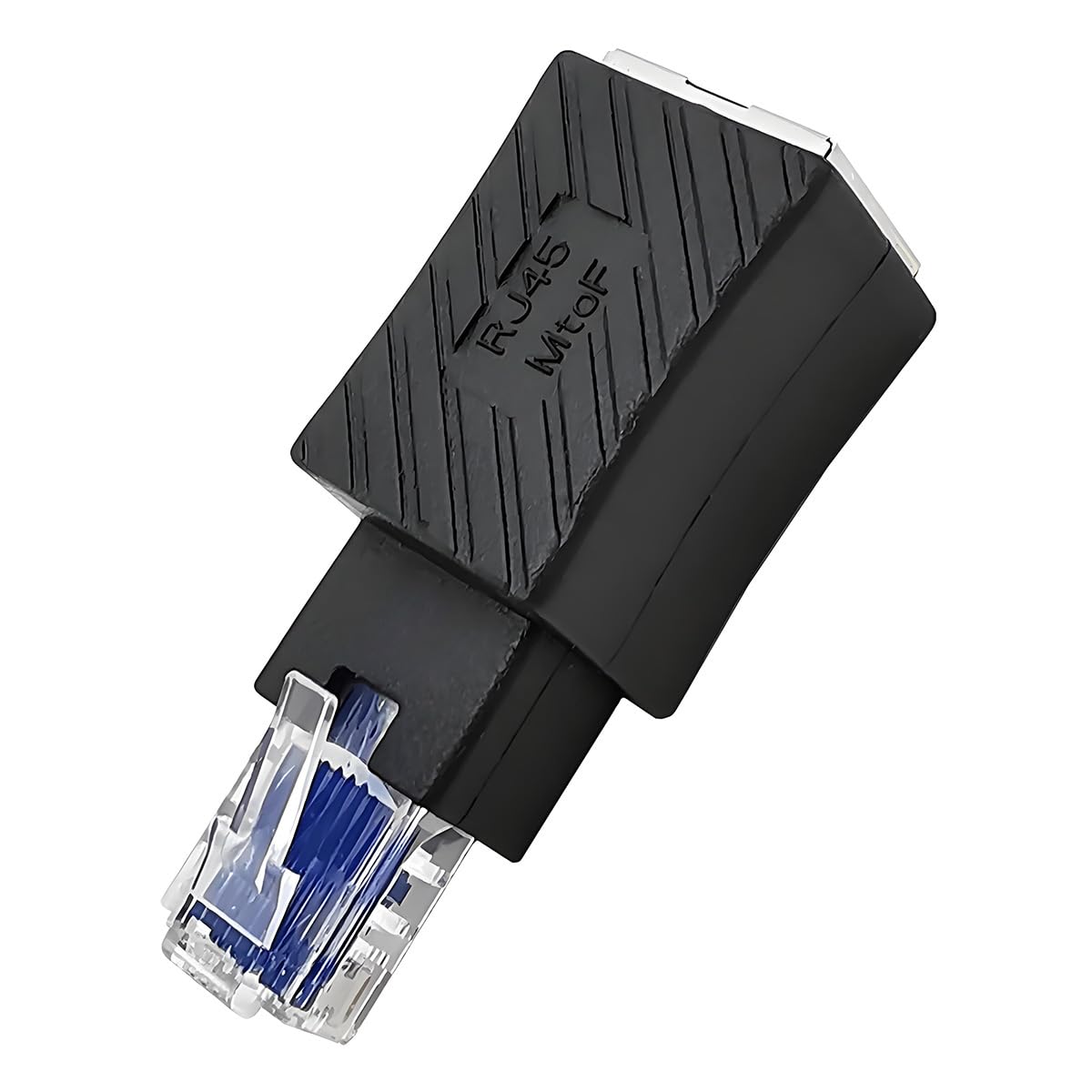 JSER Straight Type 180 Degree UTP RJ45 Ethernet Adapter Cat6/Cat5/Cat5e Ethernet 8P8C Male to Female Adapter Compatible with Laptops Desktops Routers