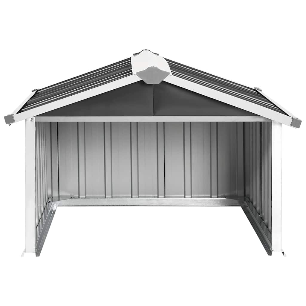 KOIECETA Cortacésped Garaje Robot cortacésped robot cortacésped techo cubierta cubierta cubierta protección solar garaje robot cortacésped 92 x 97 x 63 cm acero galvanizado antracita