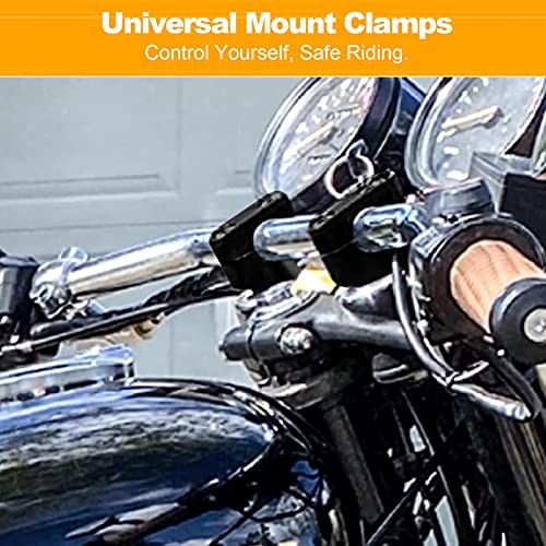 Oxmart 7/8" 22Mm Motorcycle Handlebar Risers Atv Dirt Bike Handle Bars With Mount Clamp Universal For Honda Kawasaki Suzuki Yamaha Fz1/ Fz8/ Fz16 Black (Not Fit For 1" Or 1+1/8" Or 1+1/4") #TOP6
