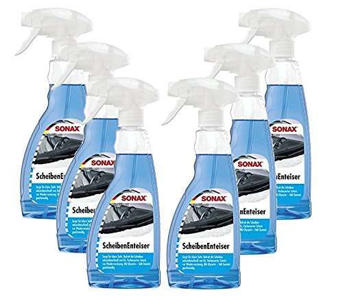 Preisvergleich Produktbild 6x 500ml SONAX Scheibenenteiser Scheiben-Entfroster Sprühflasche Enteiserspray