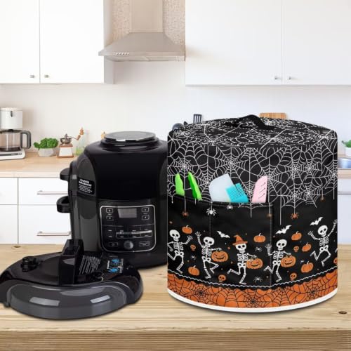Image of Halloween Skull Pressure Cooker Cover Casual Air Fryer Cover