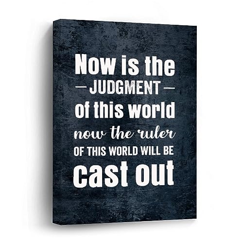 Now Is The Judgment of This World cadeau d'anniversaire artistique sur toile de 40x50