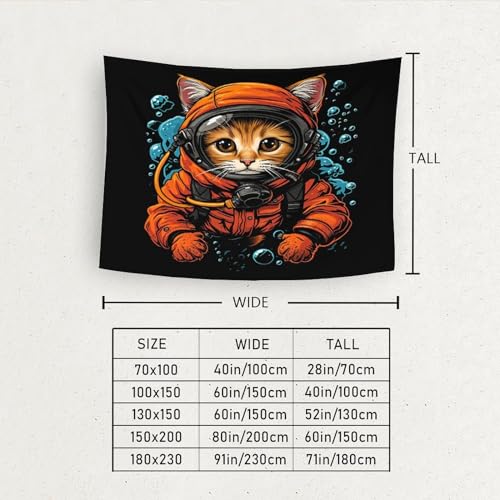 Tapisserie chat 3D grand format pour créer un salon cocooning