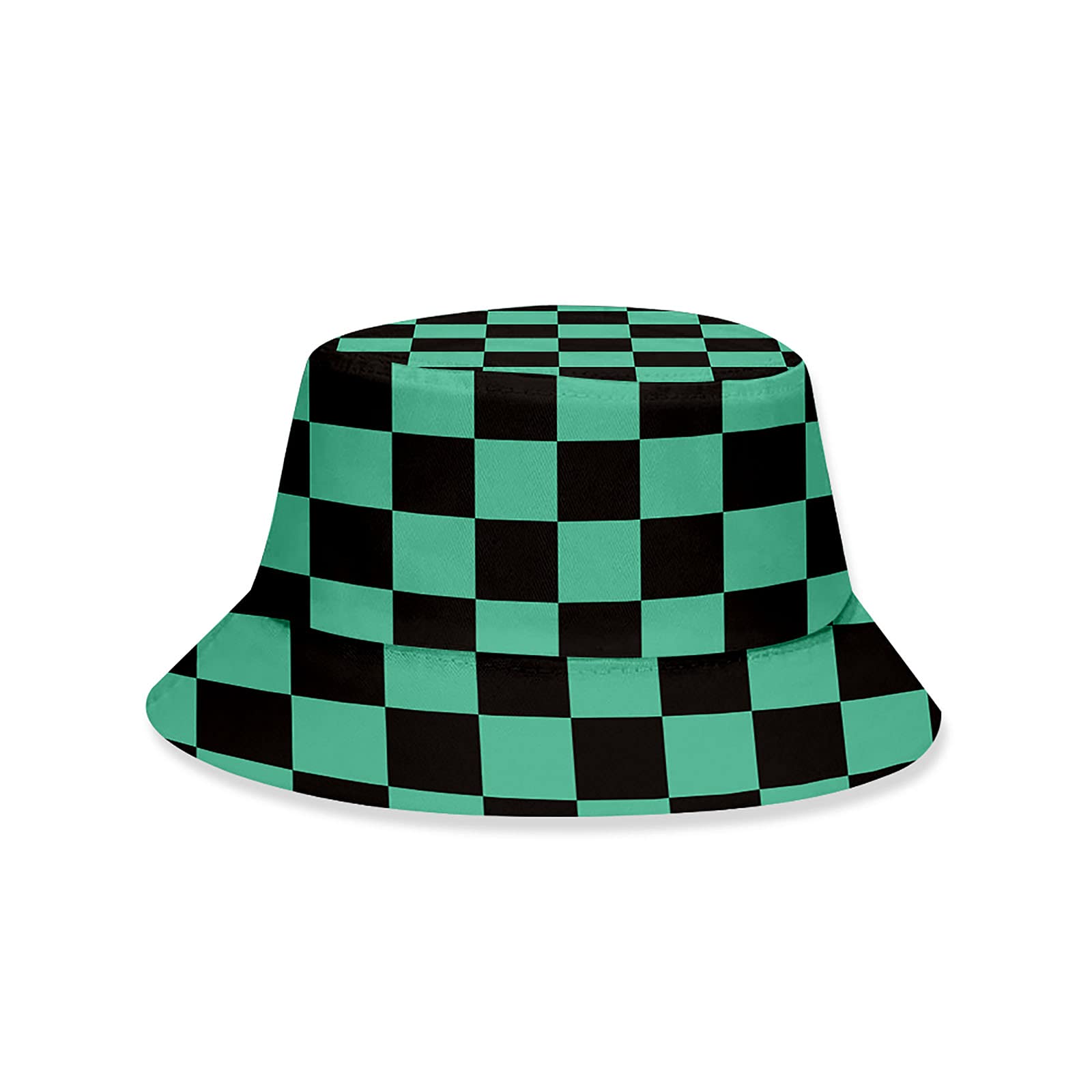 Demon Slayer Anime Bucket Hat Adjustable Unisex, Fisherman Hats Sun Protection Cap For Outdoor Fishing/Cycling Cosplay Costume Accessories For Kamado Tanjirou