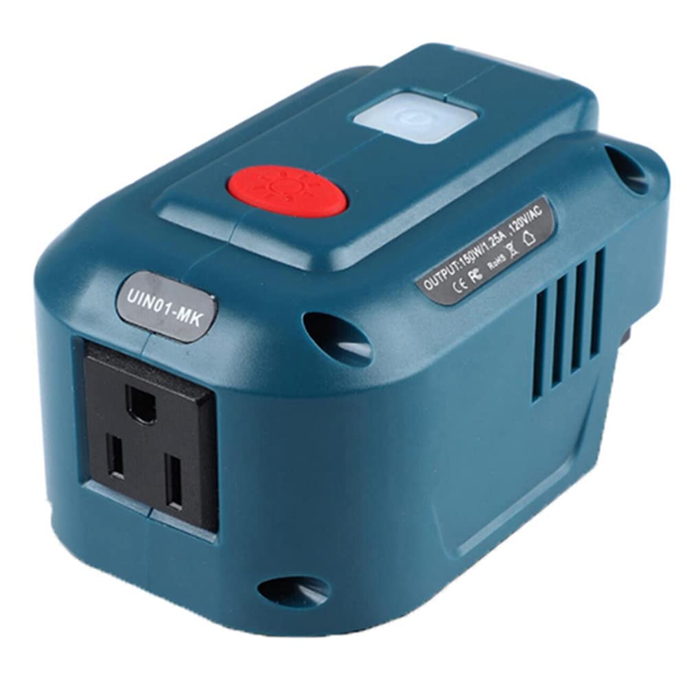 Gathukila for Ma-Kita 18V Lithium Battery Inverter Generator Portable Power USB Adapter with LED Light for Ma-Kita BL1830