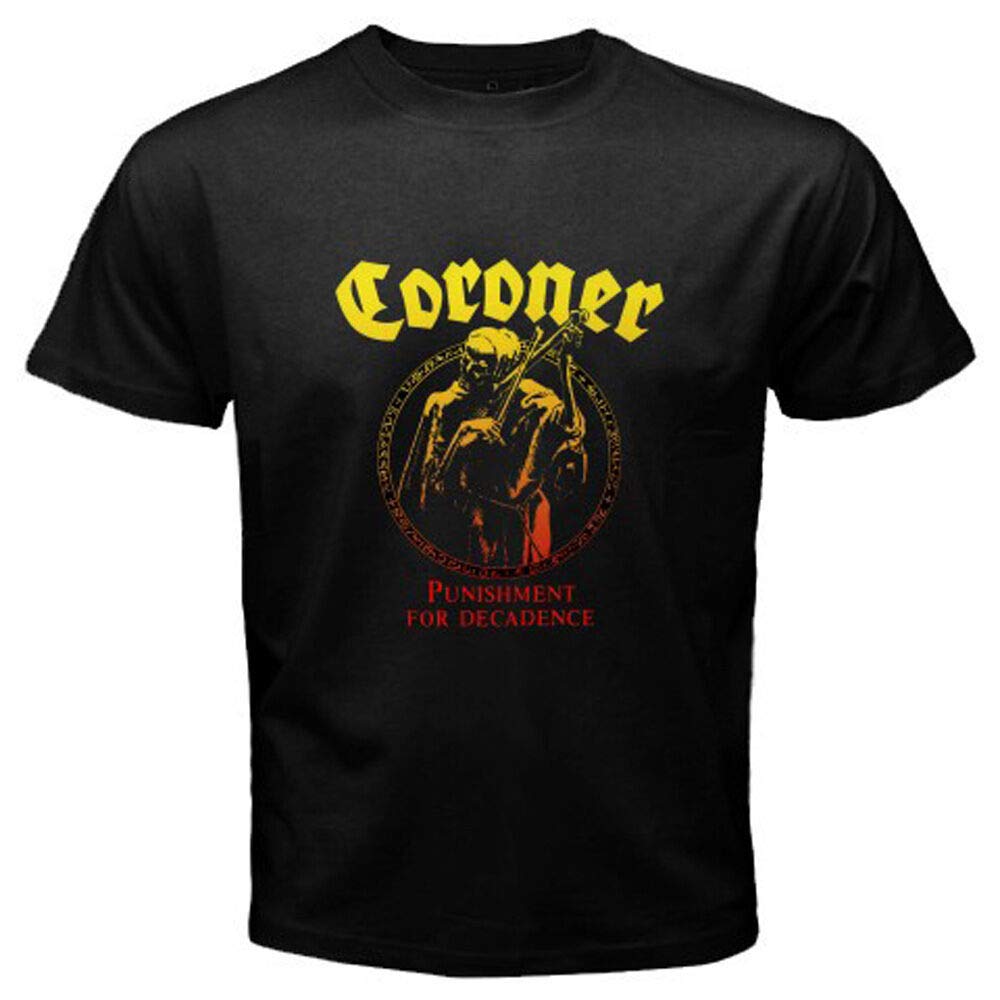 HEAL TH SHOE PAD Coroner Punishment for Decadence T-Shirt Graphic Tee Printed Top for Mens BlackXL