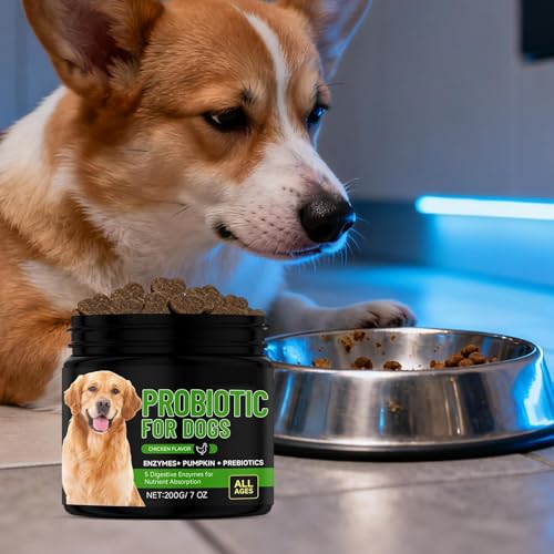 Peufcmi Verdauungsunterstützung für Hunde - 200g Energie Ernährung | Welpen Verdauungsunterstützung - für juckende Haut, Appetit, Haarglanz, Stoffwechsel und Energie bei Hunden