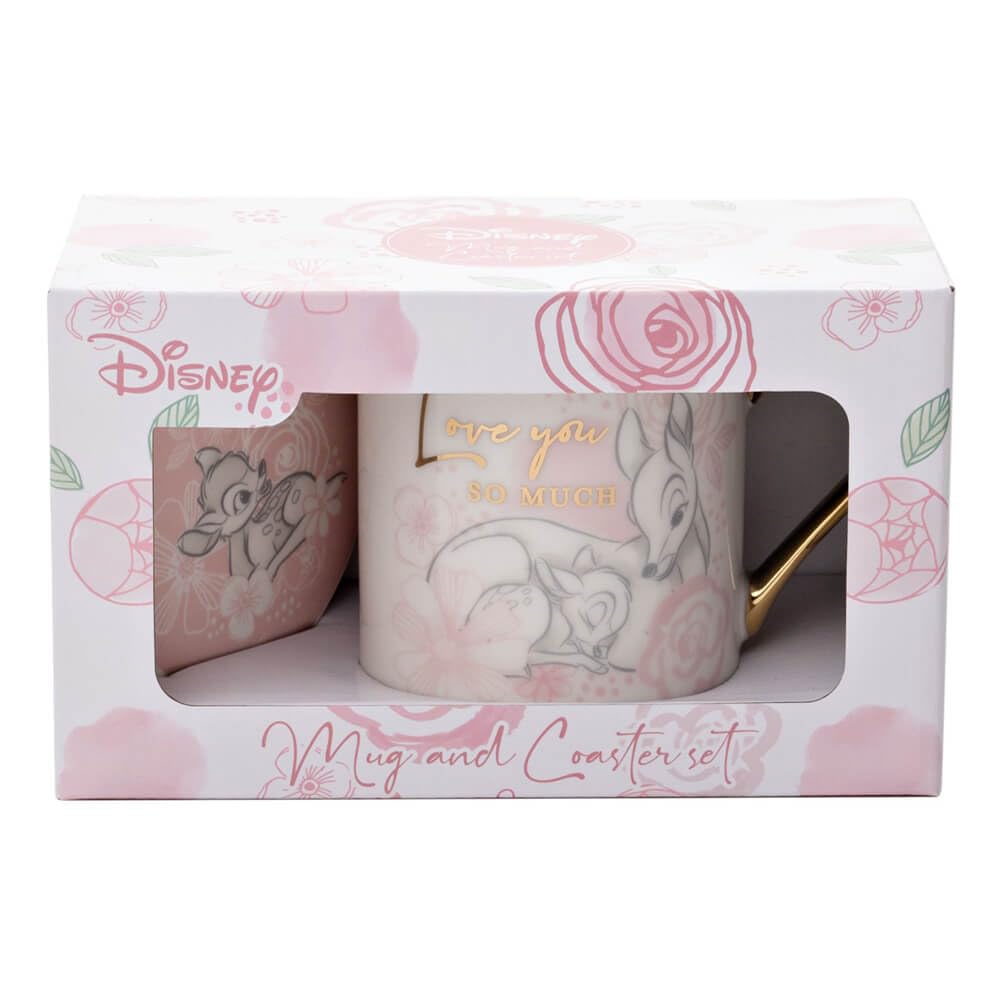 Widdop And Co Pink Disney Bambi Mug & Coaster Grandma