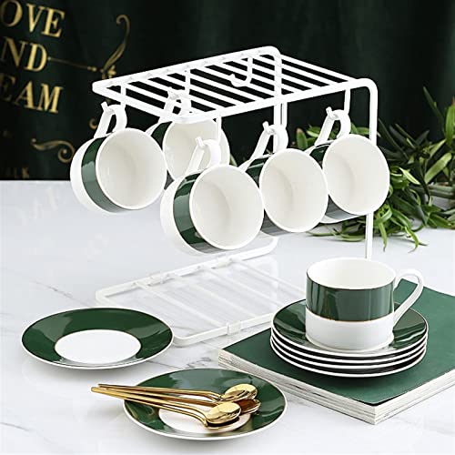 BJH Taza de café MIAO Phnom Penh, Juego de Taza de café y platillo, Juego de té de la Tarde para el hogar de cerámica…