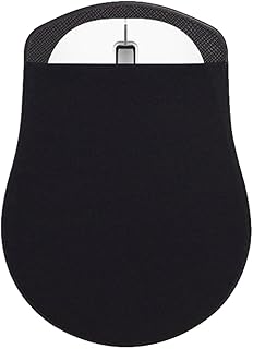 弾性マウス ホルダー - 再利用可能な粘着マウス ポーチ、ワイヤレス デバイス用の デザイン ホルダー |残留物なし、ラップトップまたはタブレットと互換性あり、デスクオーガナイザー、ポータブルオフィスアクセサリー、家庭用