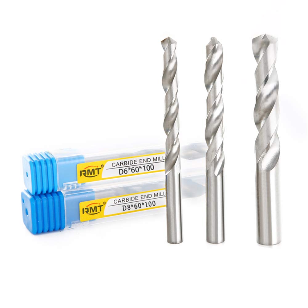 Set punte per trapani 1PC 3mm-20mmx150mm OAL Punte in metallo duro integrale Set di punte per trapano a spirale con gambo a spirale con gambo rotondo luminoso per metallo-8.5mm
