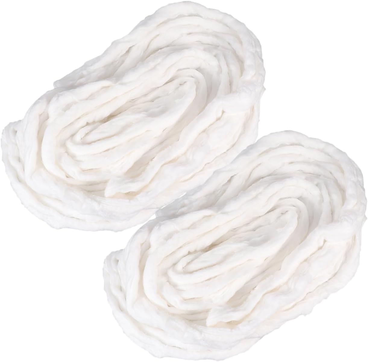2bags Natural Cotton Roll for Makeup Nail Art Soft Skin-Friendly Beauty Coils for Hair Perms