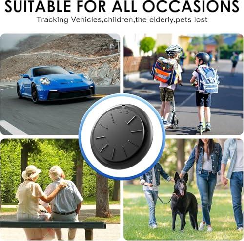 Image of Tracker Device for Vehicles,Mini Hidden Car Tracker with Magnetic Case,No Monthly Fee Tracker,Car Locator Work with Apple Find My(iOS Only) (1PCS Black Tracker, Black Magnetic Case)