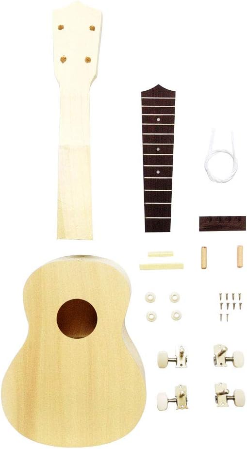 Zimo DIY Ukulele Make Your Own Ukulele Hawaii Ukulele Kit (21inch)