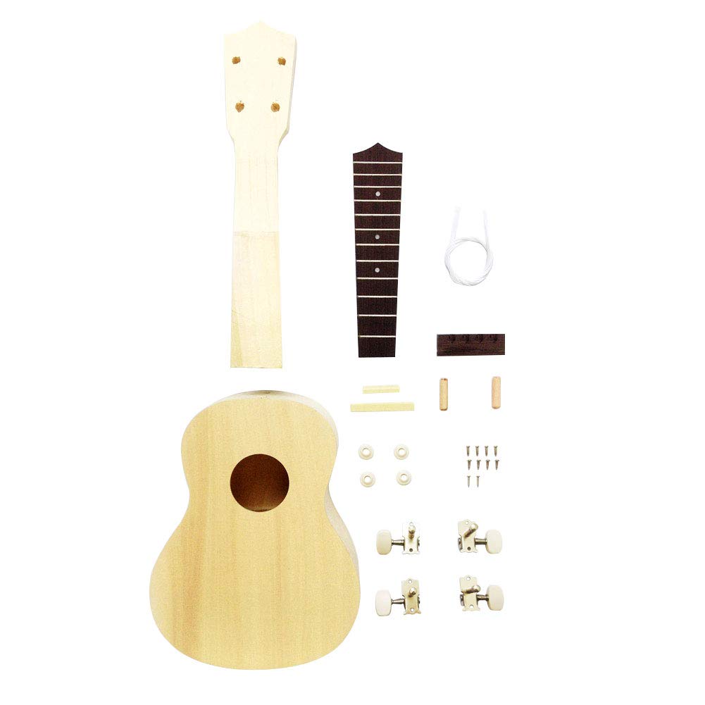 Zimo DIY Ukulele Make Your Own Ukulele Hawaii Ukulele Kit (21inch)