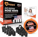 Wooppa Snoring Solution - Anti Snoring Solutions - Anti Snoring Devices - Snore Aids - Nose Vents - Snore Nasal Dilators - 8 Pack - Snore Stopper Set - Reduce Snoring - Stop Snoring