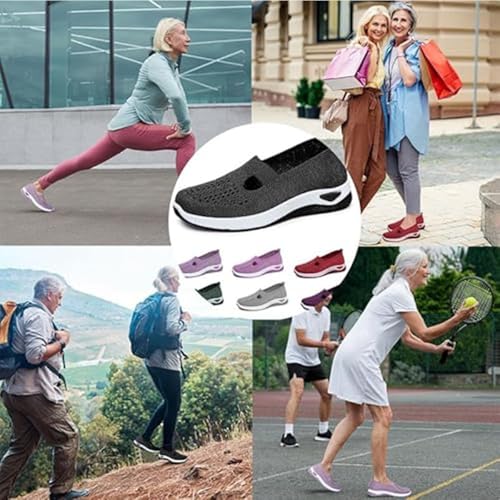 2024 New Orthopedic Shoes for Women, Women's Woven Breathable Soft Sole Shoes3