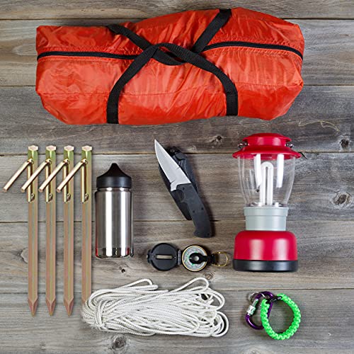 Piquetas para camping Relaxdays de acero dorado para fijar carpas familiares en suelo duro 3