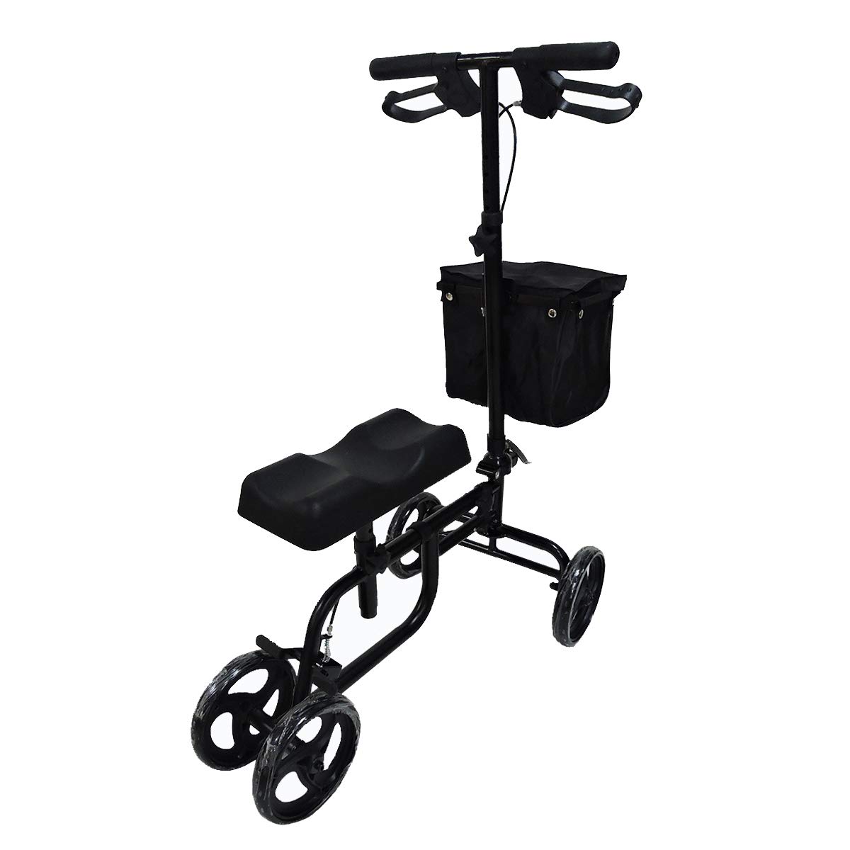 Buy Folding Wheeled Knee Scooter, Foldable Steerable Knee Walker Crutch